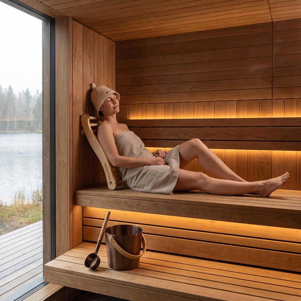 SAUNOM Sauna Accessory Kit Sauna-Zubehör-Set 3-teilig