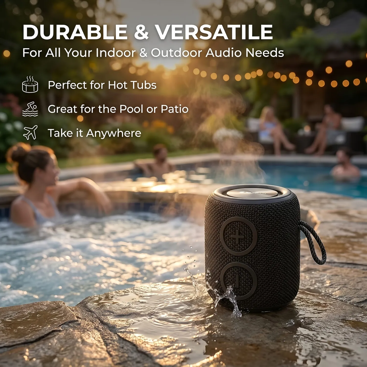 SAUNOM Kaiku™ Bluetooth-Lautsprecher – IPX7