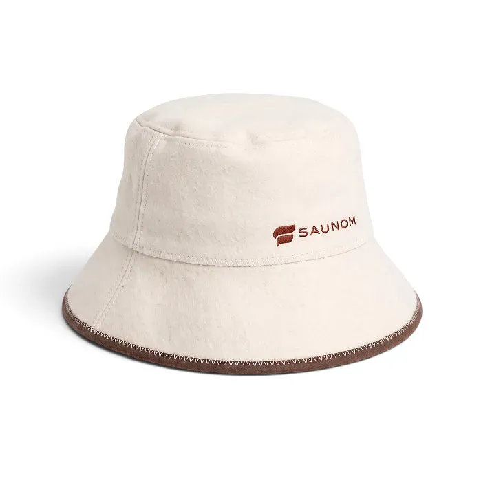 SAUNOM Havu Classic Saunahut Wolle Kopfschutz