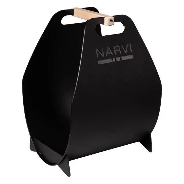 Narvi Black Holzkorb Sauna-Zubehör