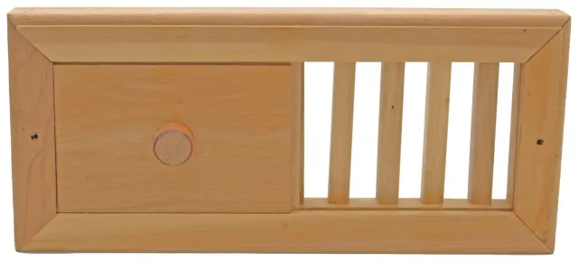 Nikkarien Lüftungsschieber 30x13 cm mit Schiebetür