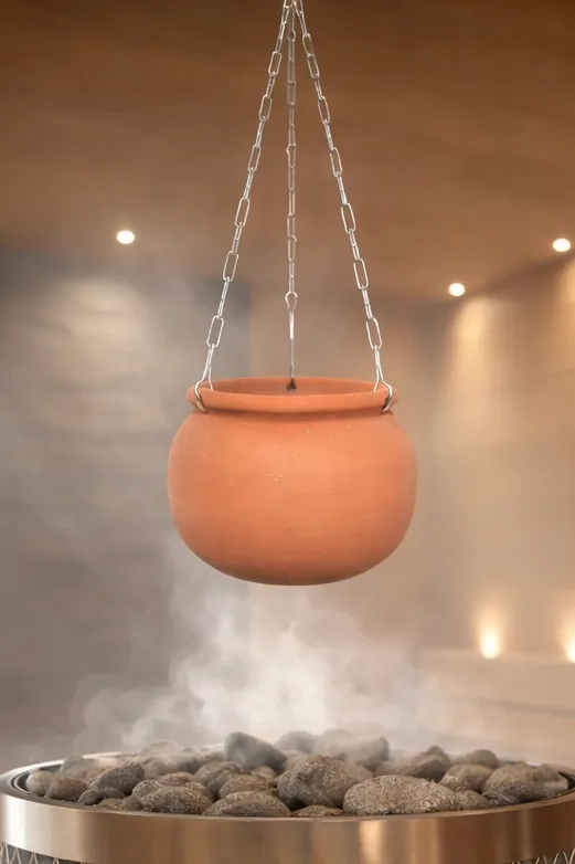 Nikkarien Saunia Aromabowl Duftschale 14 cm Terracotta