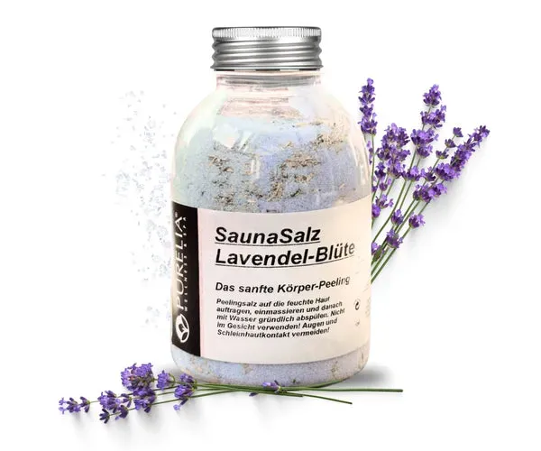 PURELIA Lavendel Blüte Peelingsalz Limited Edition Blüten