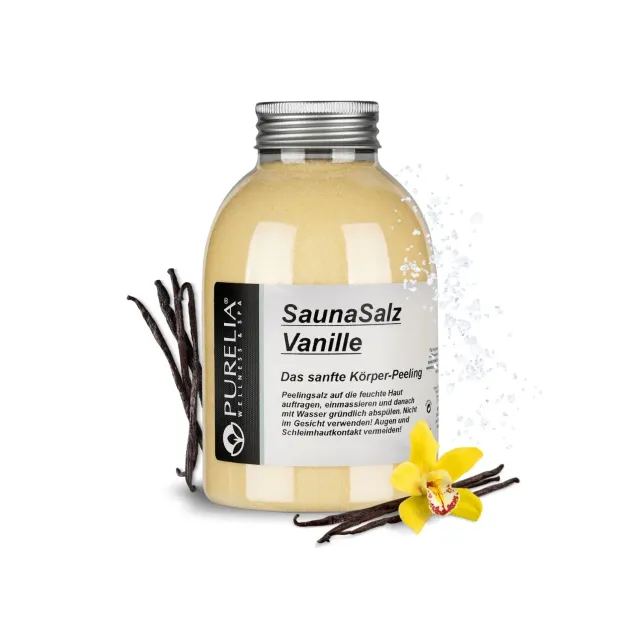 PURELIA Peelingsalz Vanille Saunasalz fein
