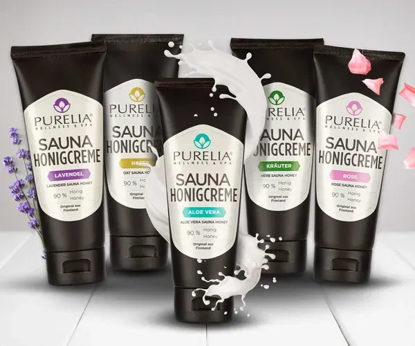 PURELIA Honigcreme Sauna Creme 5er Set Honig