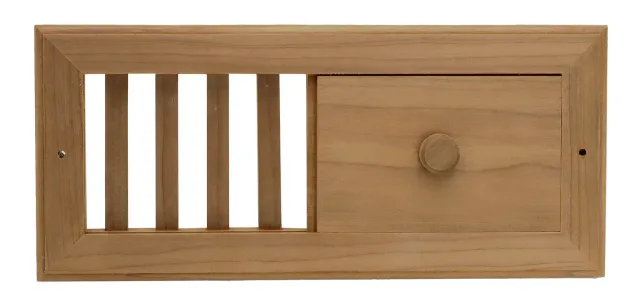 Nikkarien Saunia Lüftungsgitter 30x13x3 cm Thermoholz