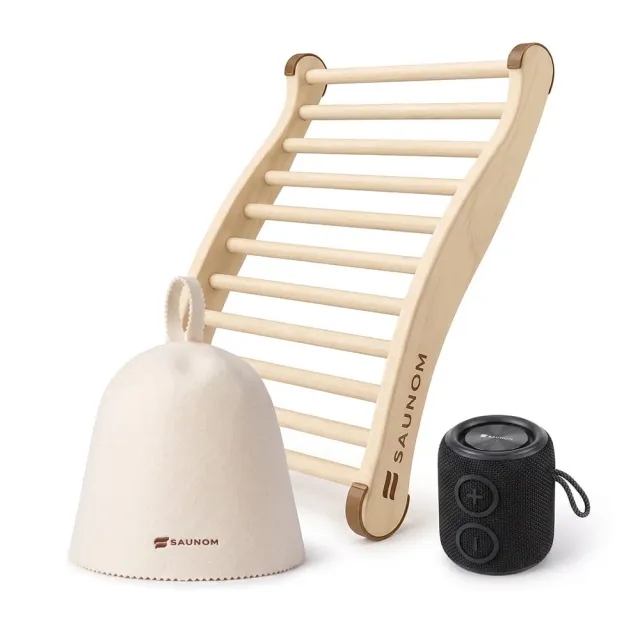 SAUNOM Sauna Relaxation Bundle Sauna-Zubehör-Set 3-teilig