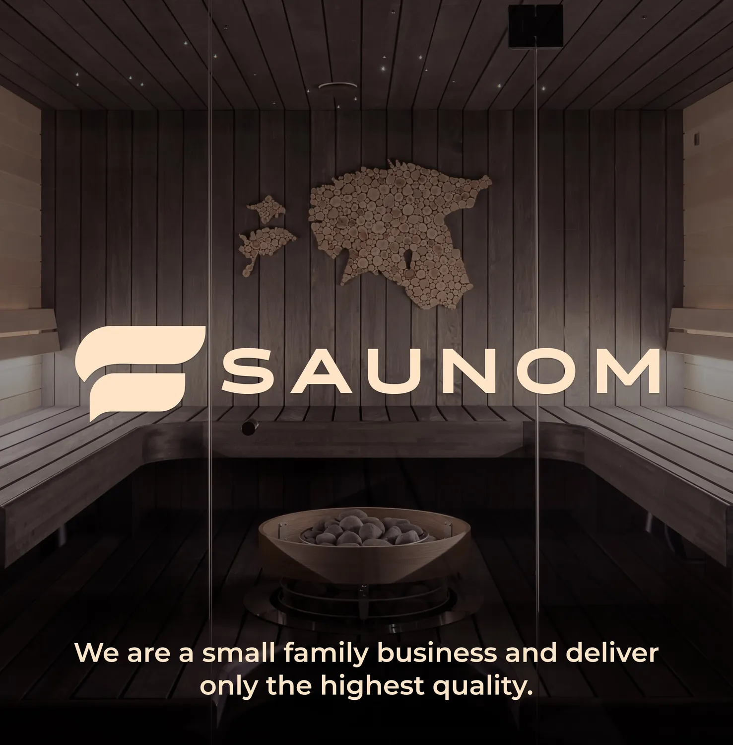 SAUNOM Havu Classic Saunahut Wolle Kopfschutz