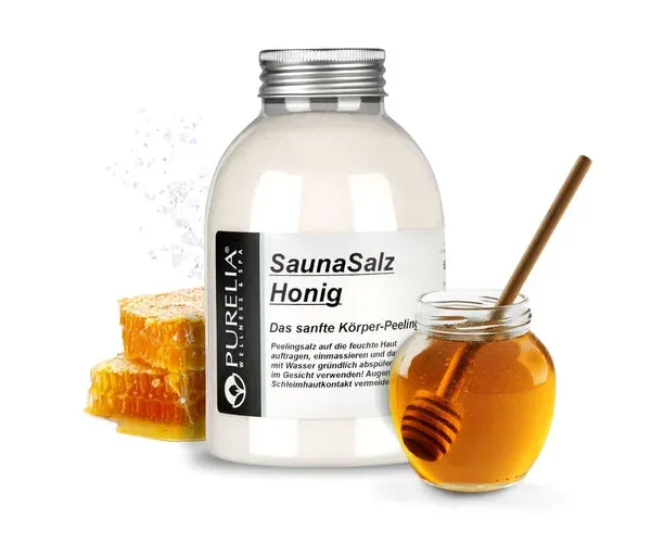 PURELIA Honig Sauna Salz Peeling natürlich