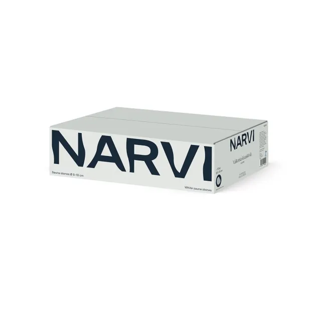 Narvi Saunasteine weiß für Saunaofen
