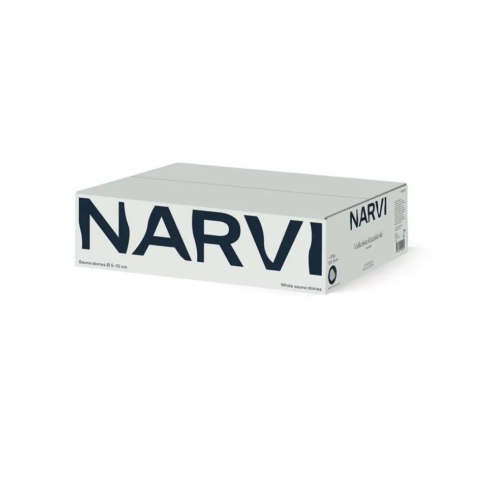 Narvi Vita Saunasteine für Saunaofen hell