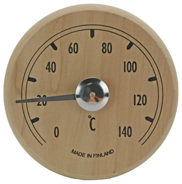 Nikkarien Saunia Saunathermometer rund 11cm Teererle