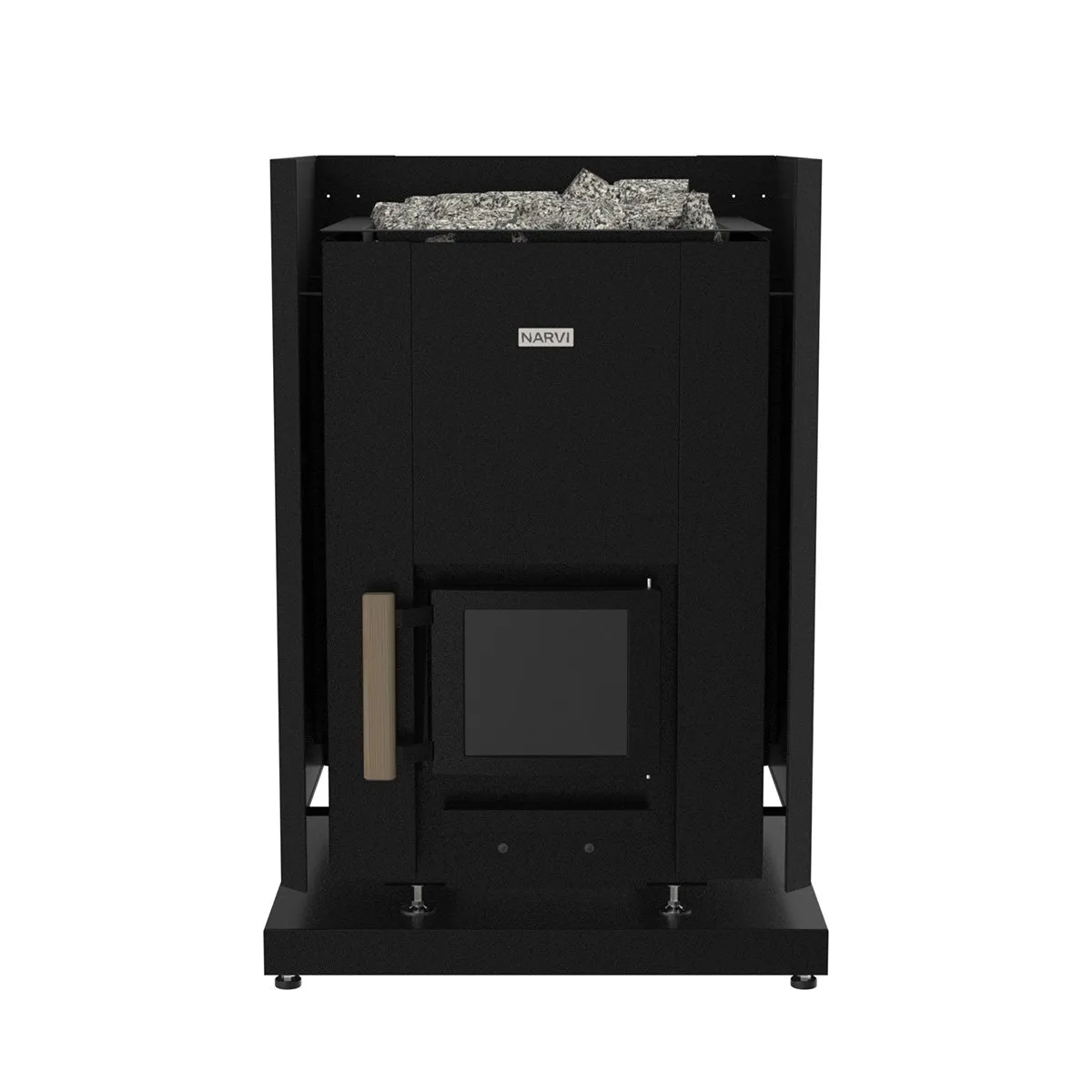 Narvi Kaamos Black Schutzwand Set Stahl schwarz