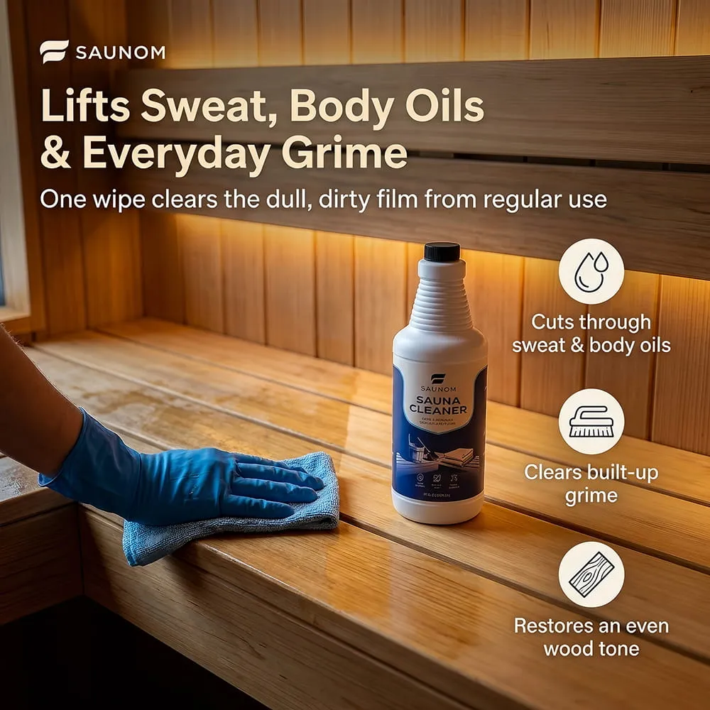 SAUNOM Sauna Wood Cleaner Holzreiniger Konzentrat 32 fl oz biologisch abbaubar
