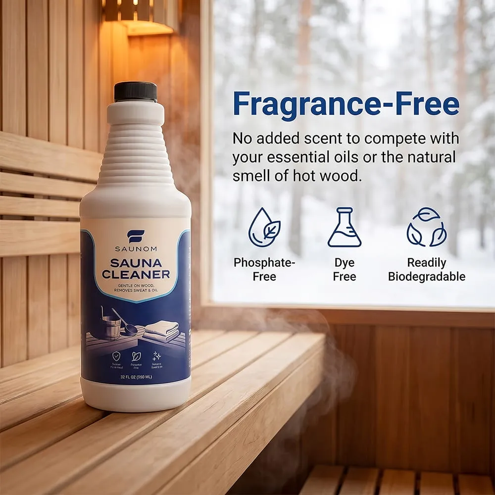 SAUNOM Sauna Wood Cleaner Holzreiniger Konzentrat 32 fl oz biologisch abbaubar