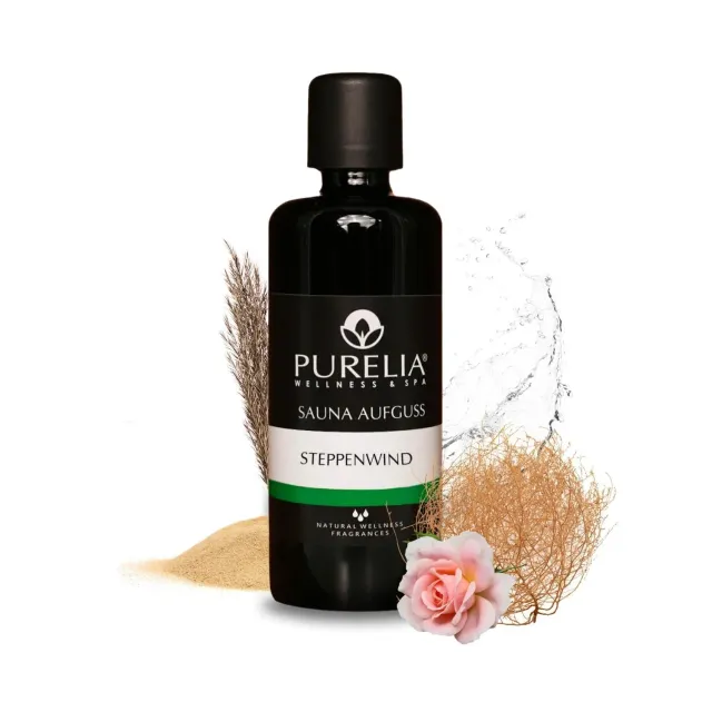 PURELIA Steppenwind Saunaaufguss 100 ml Zeder-Rose