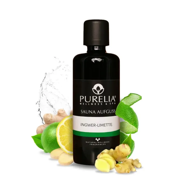 PURELIA Ingwer-Limette Saunaaufguss Konzentrat 100 ml belebend